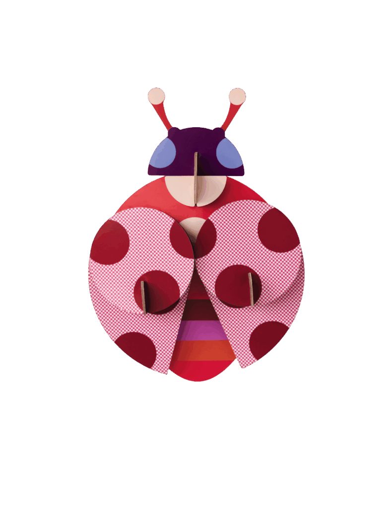 studio ROOF Wanddekoobjekt 3D Gepunkteter Marienkäfer (1 St), Zum Zusammens günstig online kaufen