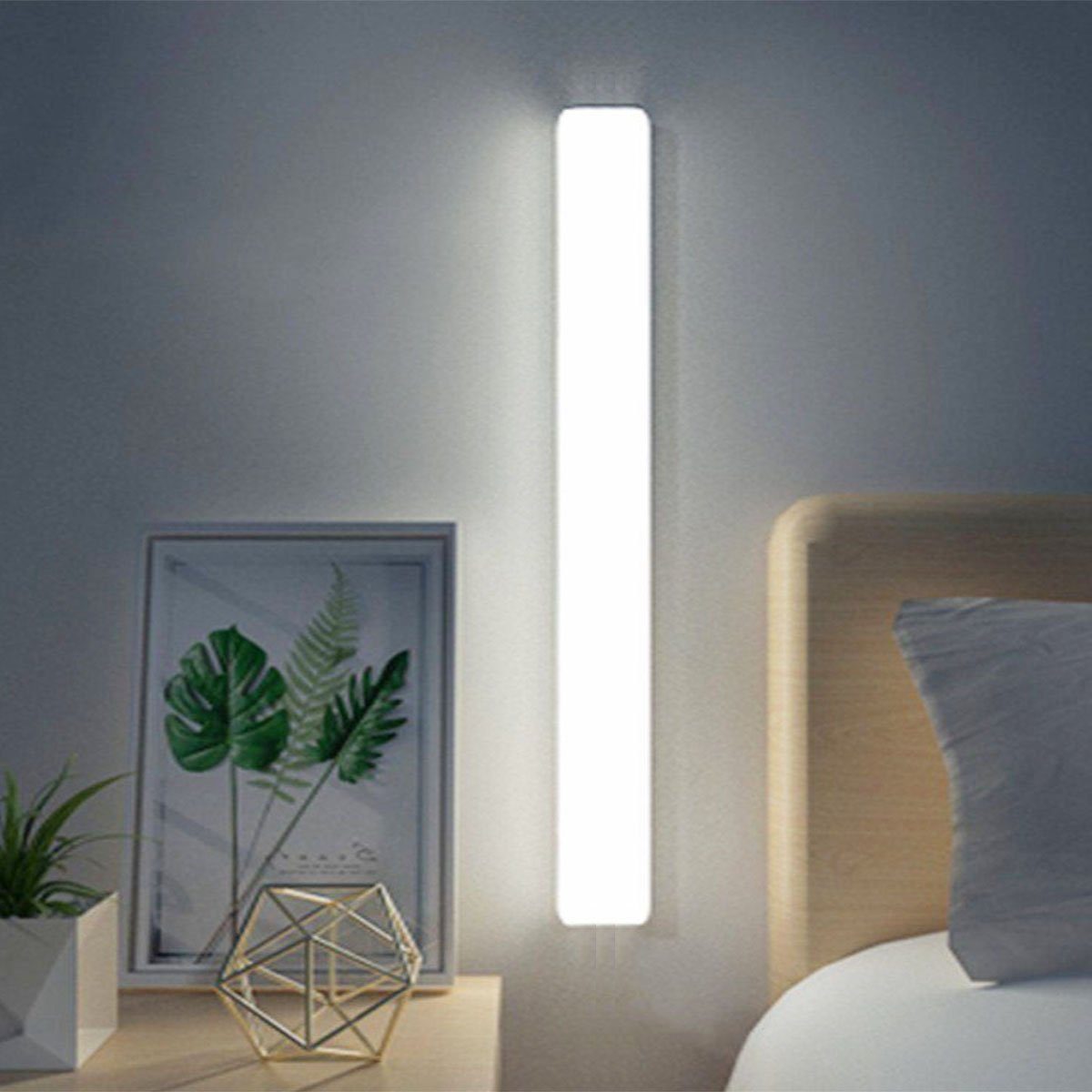 oyajia LED Spiegelleuchte 18W/24W Spiegellampe Schminklicht Badlampe, Kaltweiß 6500K, LED fest integriert, 40cm 60cm LED-Make-up-Licht