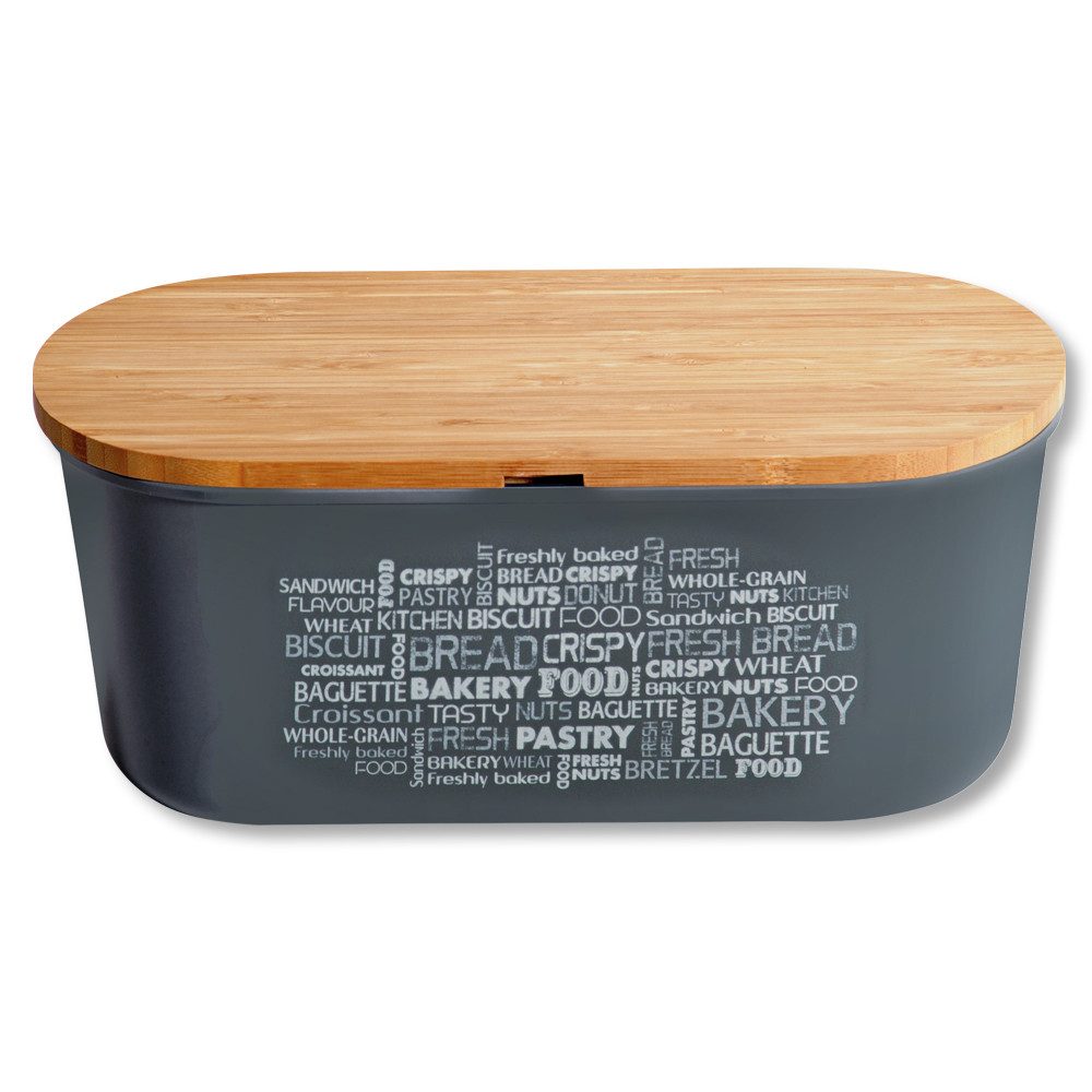 KESPER® Brotkasten Brotbox, Bambus, Kunststoff, (1-tlg), Deckel als Schneidebrett verwendbar