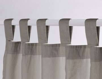 Vorhang Stone-Washed, Primera, Schlaufen (1 St), blickdicht, Organza, einzigartige Waschung mit praktischen Stoffschlaufen zum Aufhängen