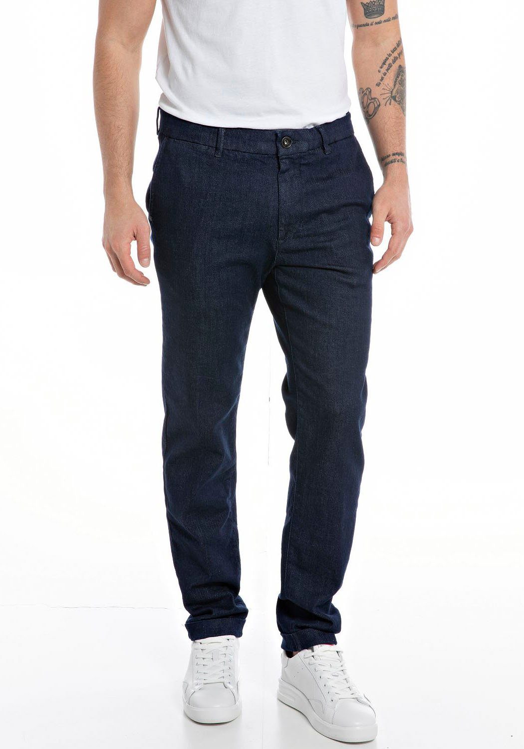 Replay Slim-fit-Jeans dark blue