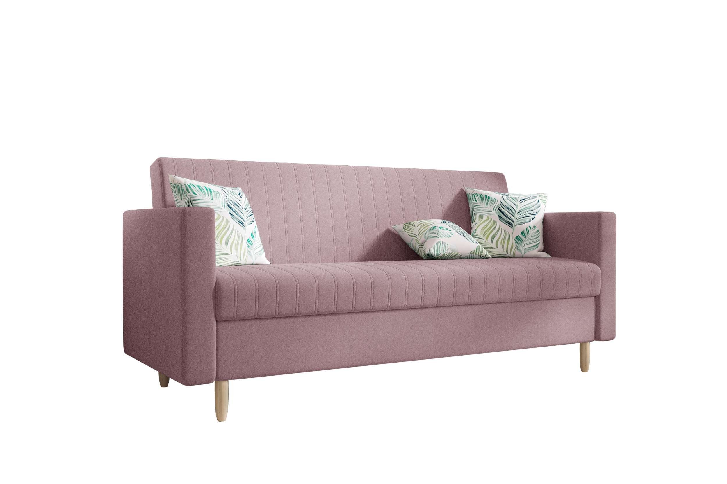 Design 3-Sitzer mit Bettkasten, Melisa, Modern Schlafsofa, Sitzkomfort, Bettfunktion, mit Stylefy Sofa,