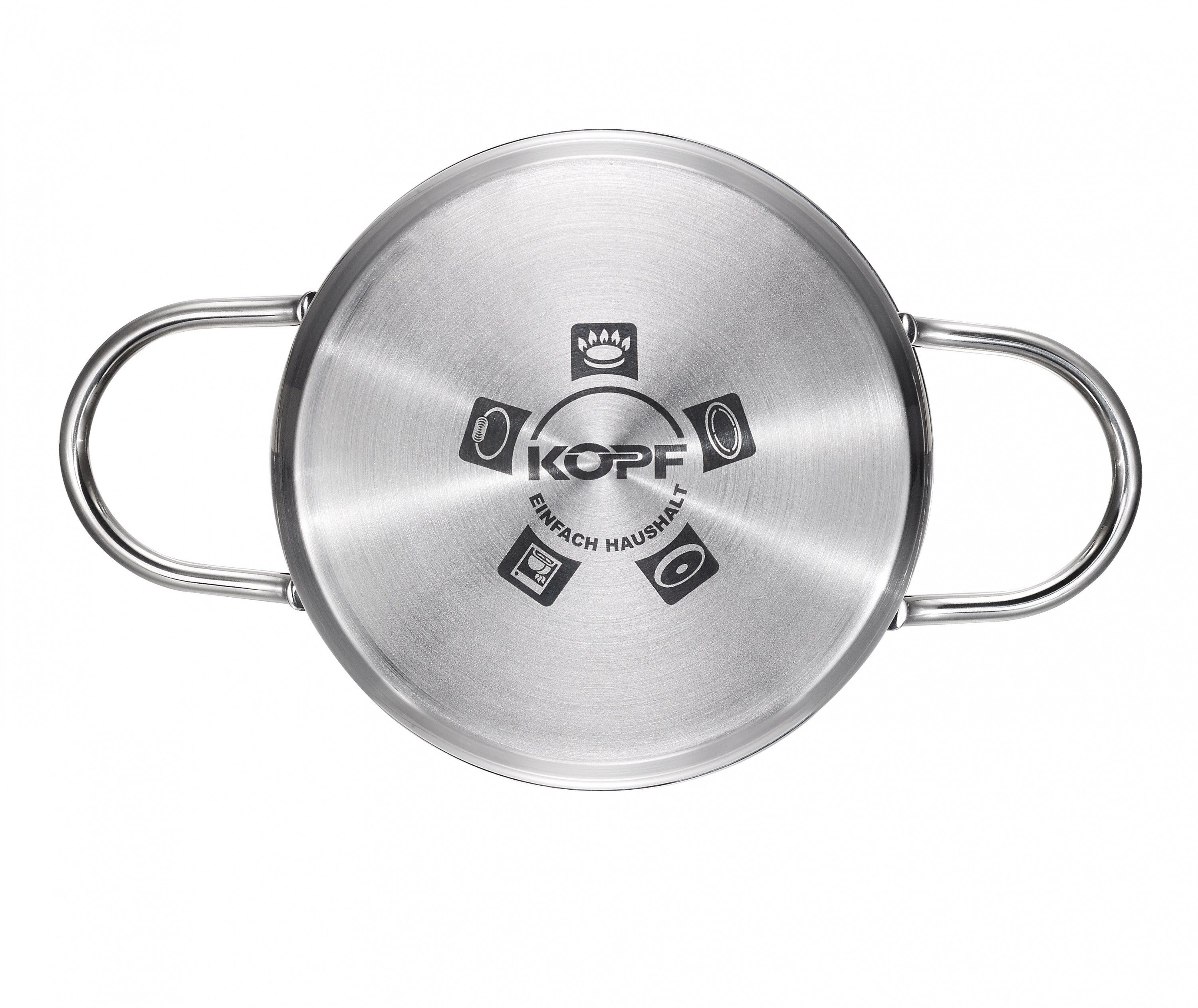 Kopf Bratentopf Josie Bratentopf 20cm, Edelstahl, Ø 20 cm, Höhe 9 cm, 2 Liter – Bild 2 von 2