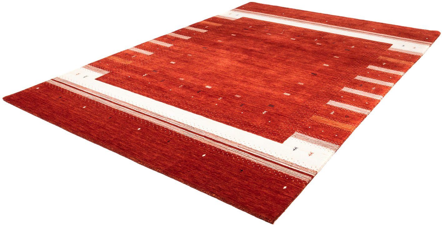 Wollteppich Loribaft Minimal Rosso 303 x 203 cm, morgenland, rechteckig, Höhe: 18 mm, Unikat mit Zertifikat