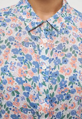 MUSTANG Klassische Bluse Style Emma Floral Turnup