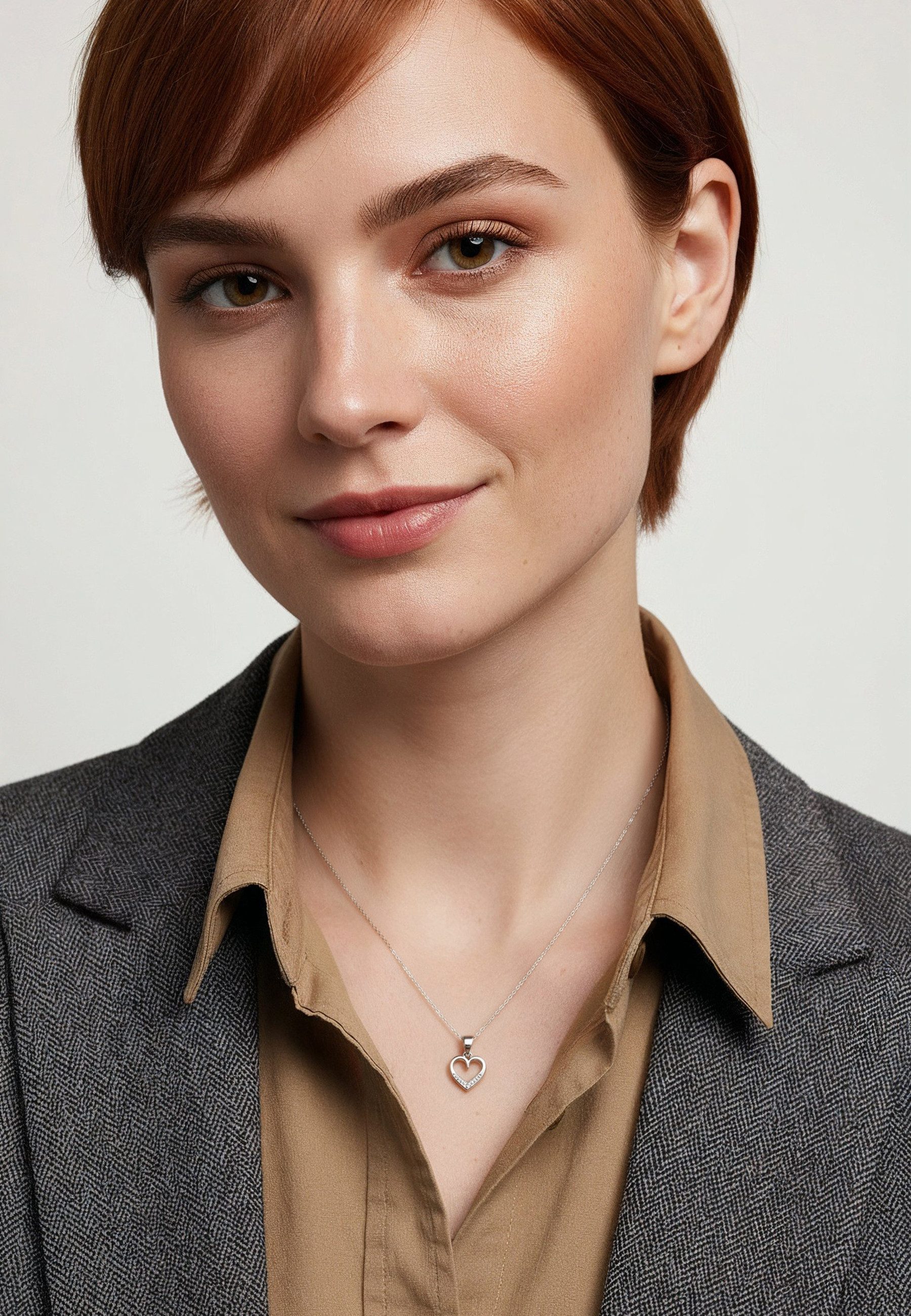 Sofia Milani Kette mit Anhänger Herz, 925 Silber Damen Schmuck - N0692 günstig online kaufen