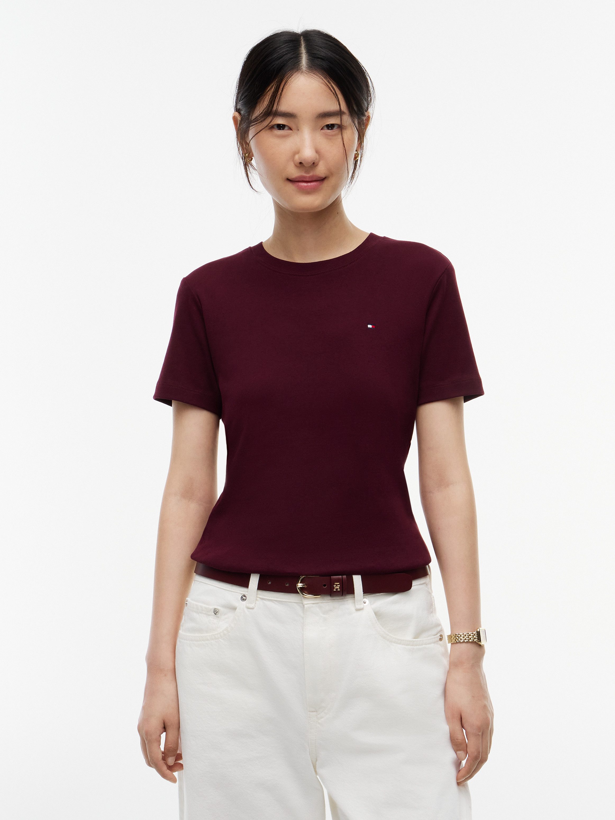 Tommy Hilfiger T-Shirt SLIM CODY C-NK Baumwolle, slim fit