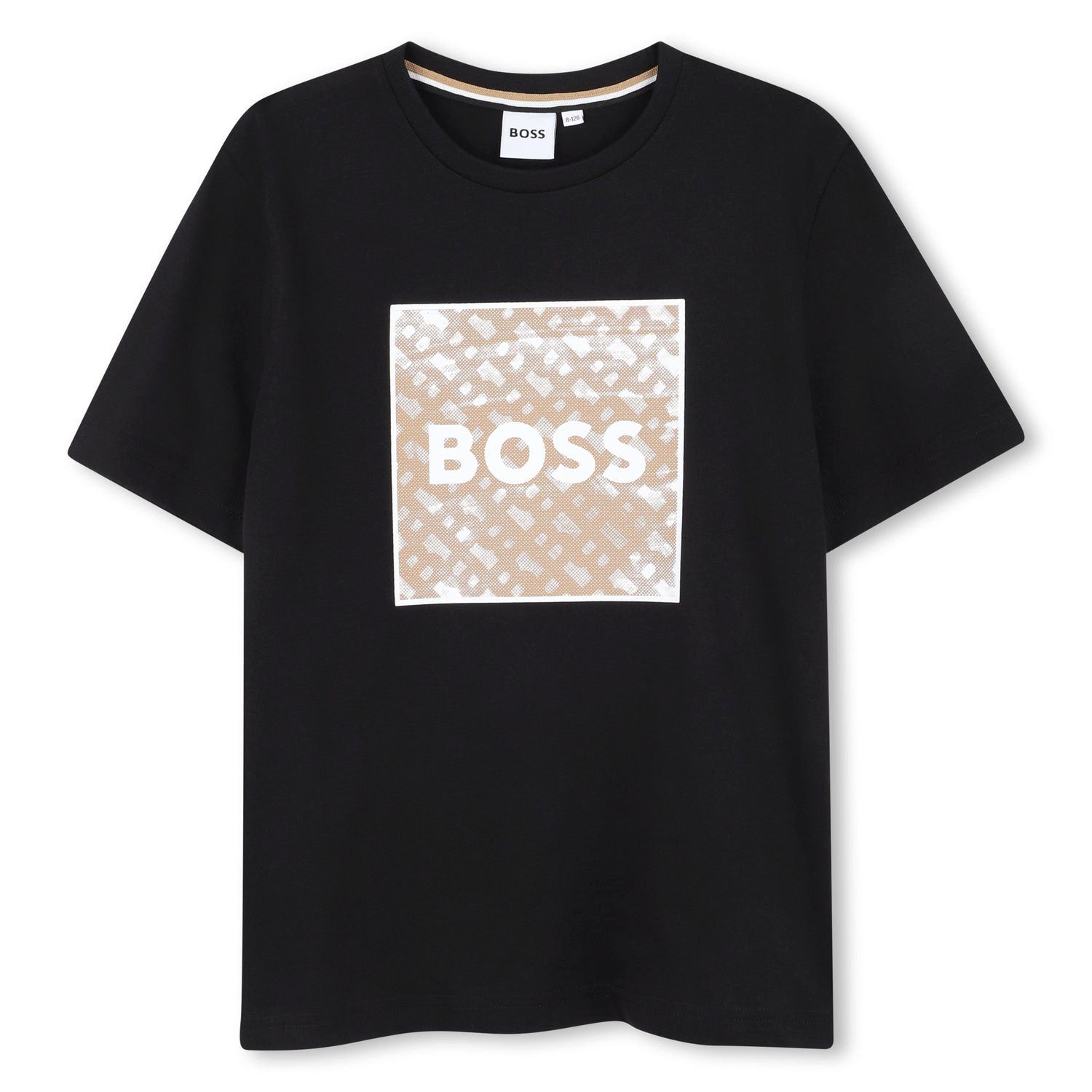 T-Shirt BOSS Kidswear T-Shirt mit Monogramm & Logo – Baumwolljersey, kurzarm