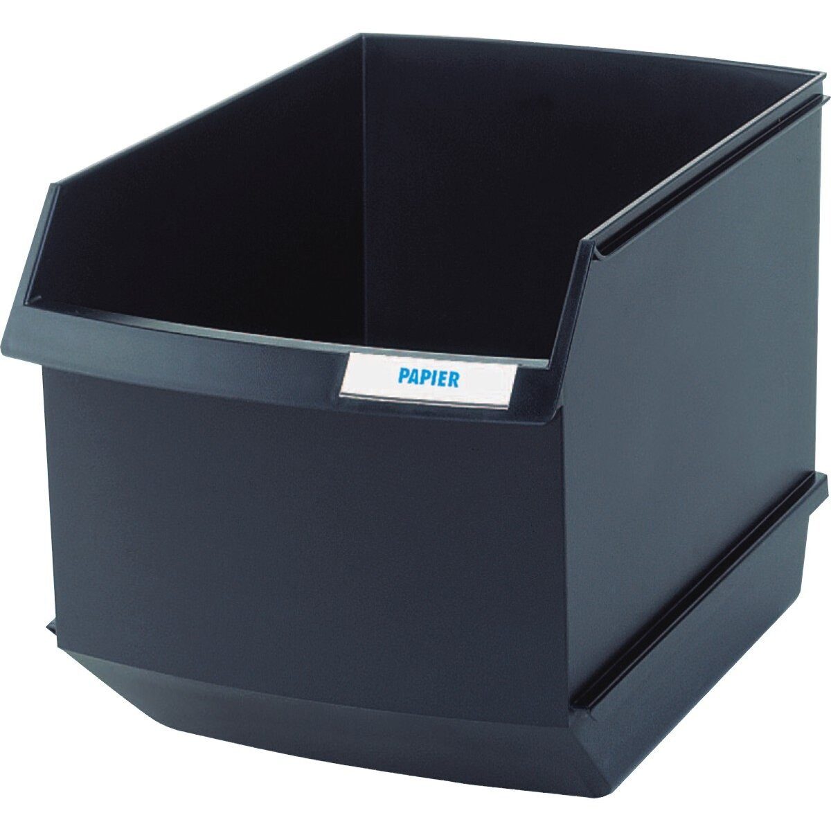 HAN-Bürogeräte Papierkorb Papierkorb Logo Drive 25 Liter, Rollen separat ordern, schwarz