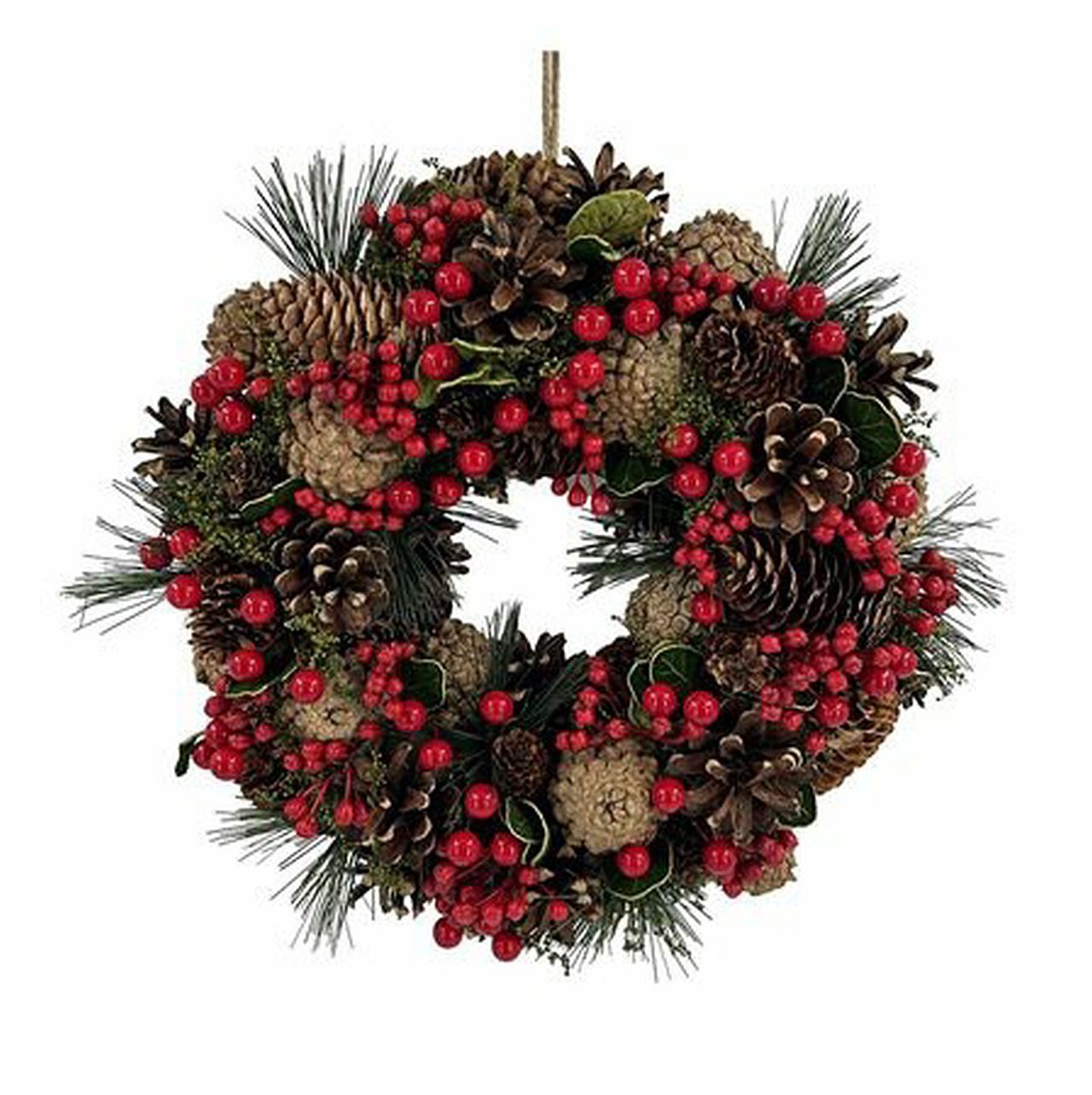 Small-Preis Dekokranz Türkranz Wandkranz rund Natur ø 28 cm - Herbst - Willkommensgruß