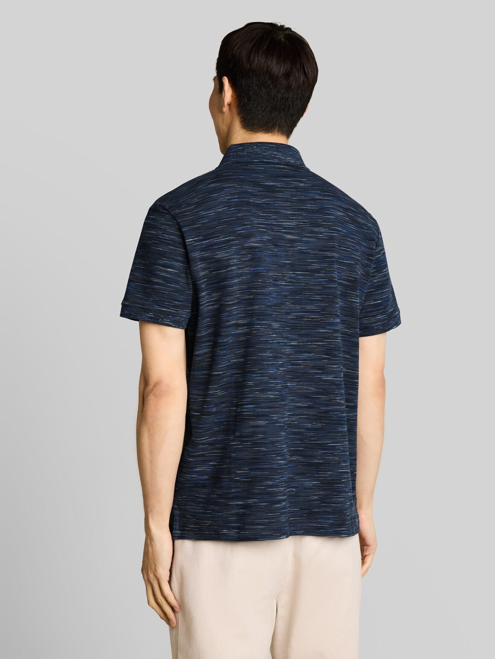 TOM TAILOR Poloshirt Poloshirts Piqué Poloshirt in Melange-Optik