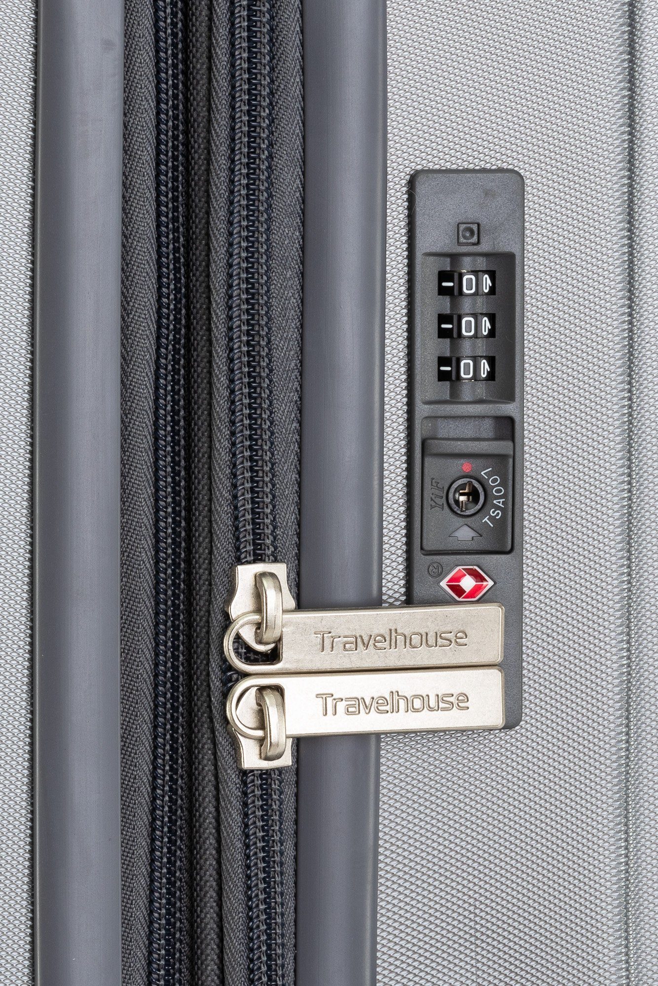 Travelhouse Hartschalen-Trolley Porto, 4 Rollen, Dehnfalte +15% Volumen, robuste Reißverschlüsse, große Rollen