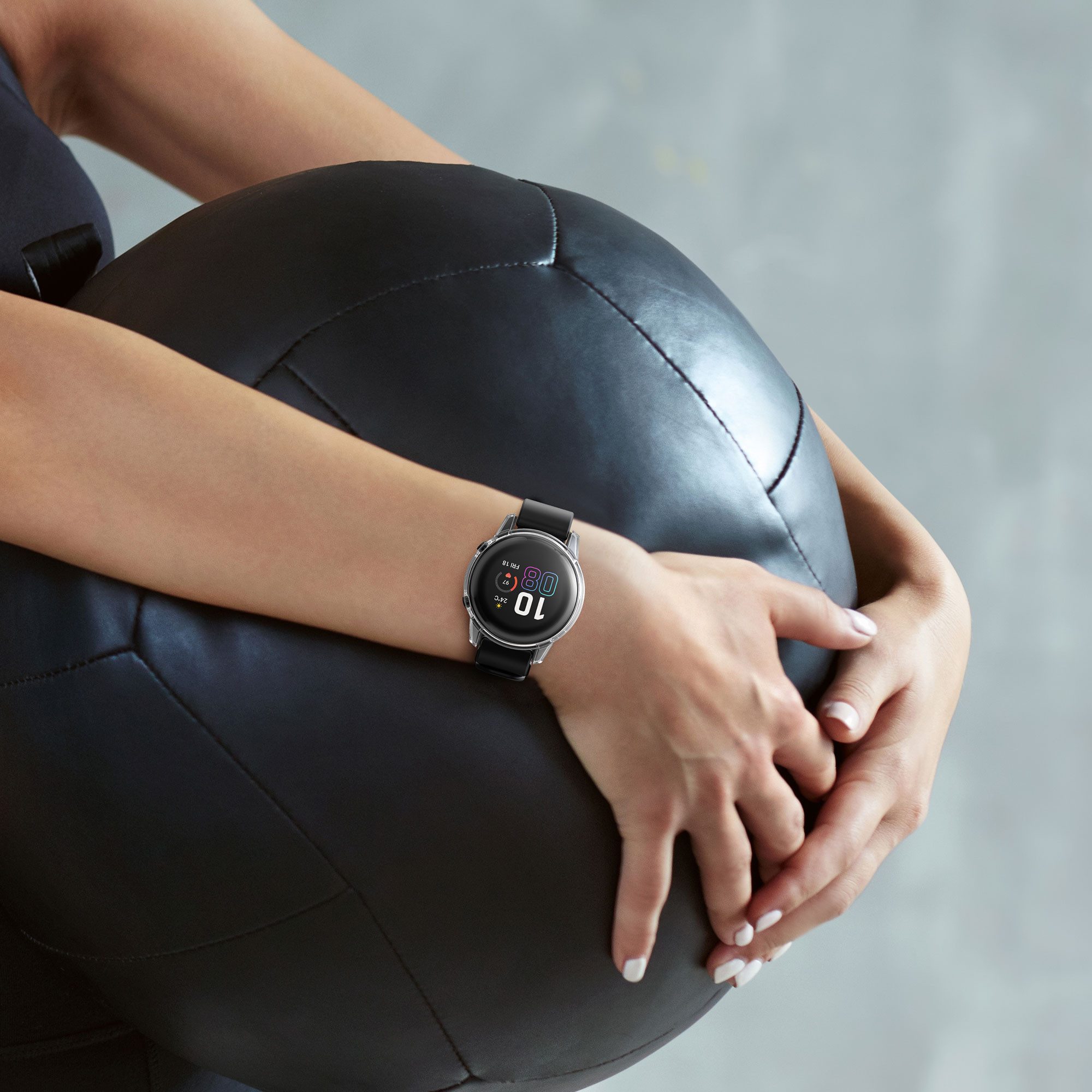 kwmobile Smartwatch-Hülle 2x Silikon Hülle für HONOR Magic Watch 2 46mm, Schutzhülle Fullbody Display Cover Set aus Silikon