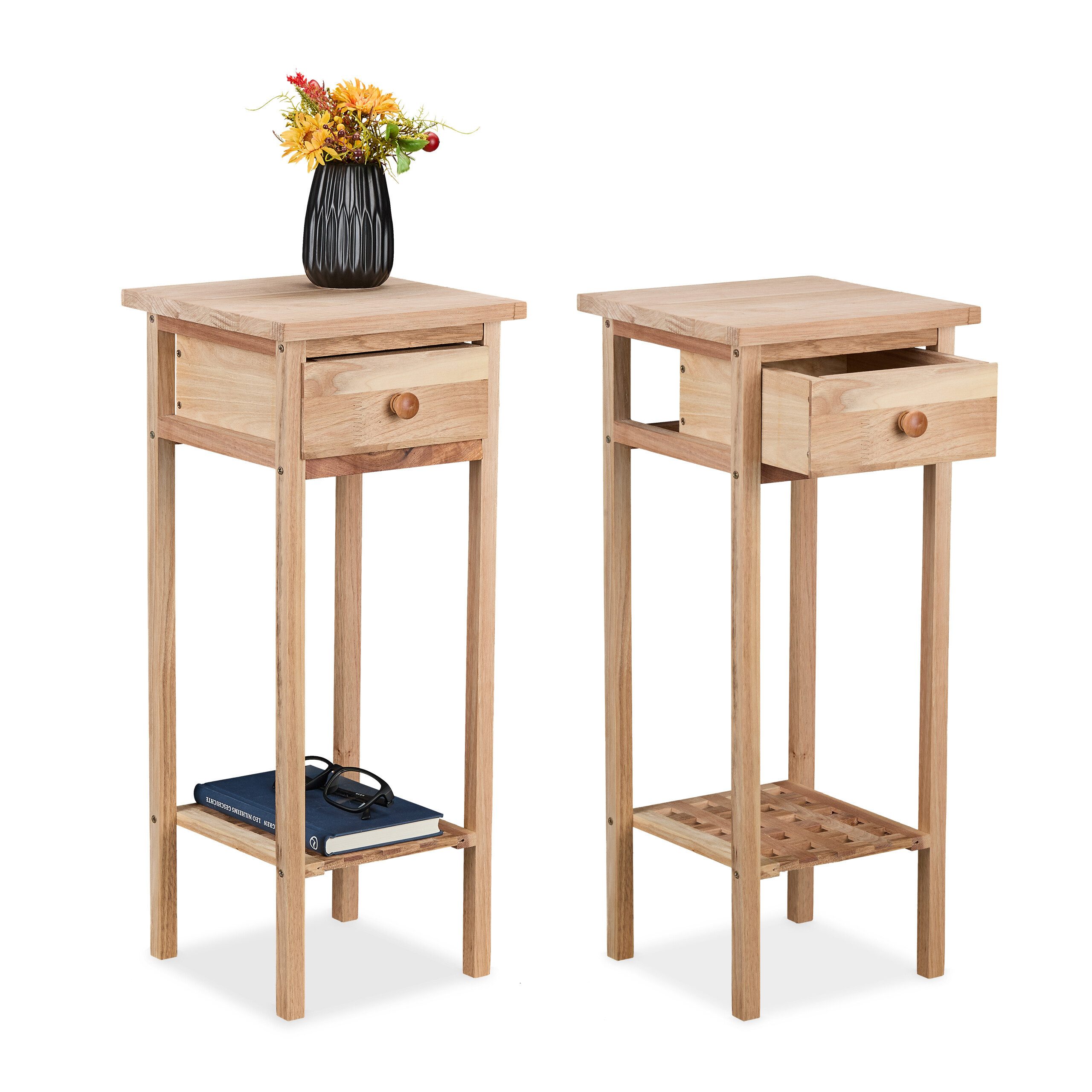 relaxdays Telefontisch Holz 2er Set günstig online kaufen