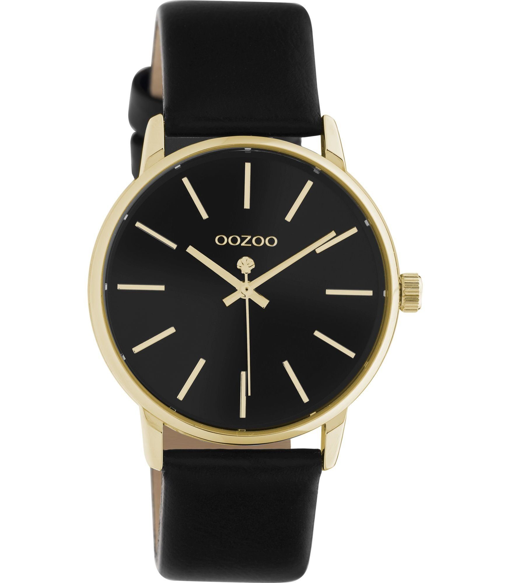 OOZOO Quarzuhr Damenuhr C10840 Goldfarben Lederband günstig online kaufen