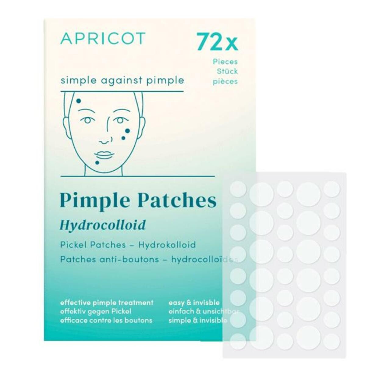 Apricot Gesichtsmaske Pimple Patches "simple against pimple", 1-tlg., für Alle Hauttypen