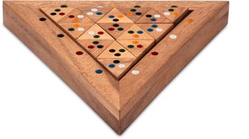 Logoplay Holzspiele Spiel, Tri-Match - Domino-Puzzle - Legespiel - Knobelspiel in einem HolzrahmenHolzspielzeug