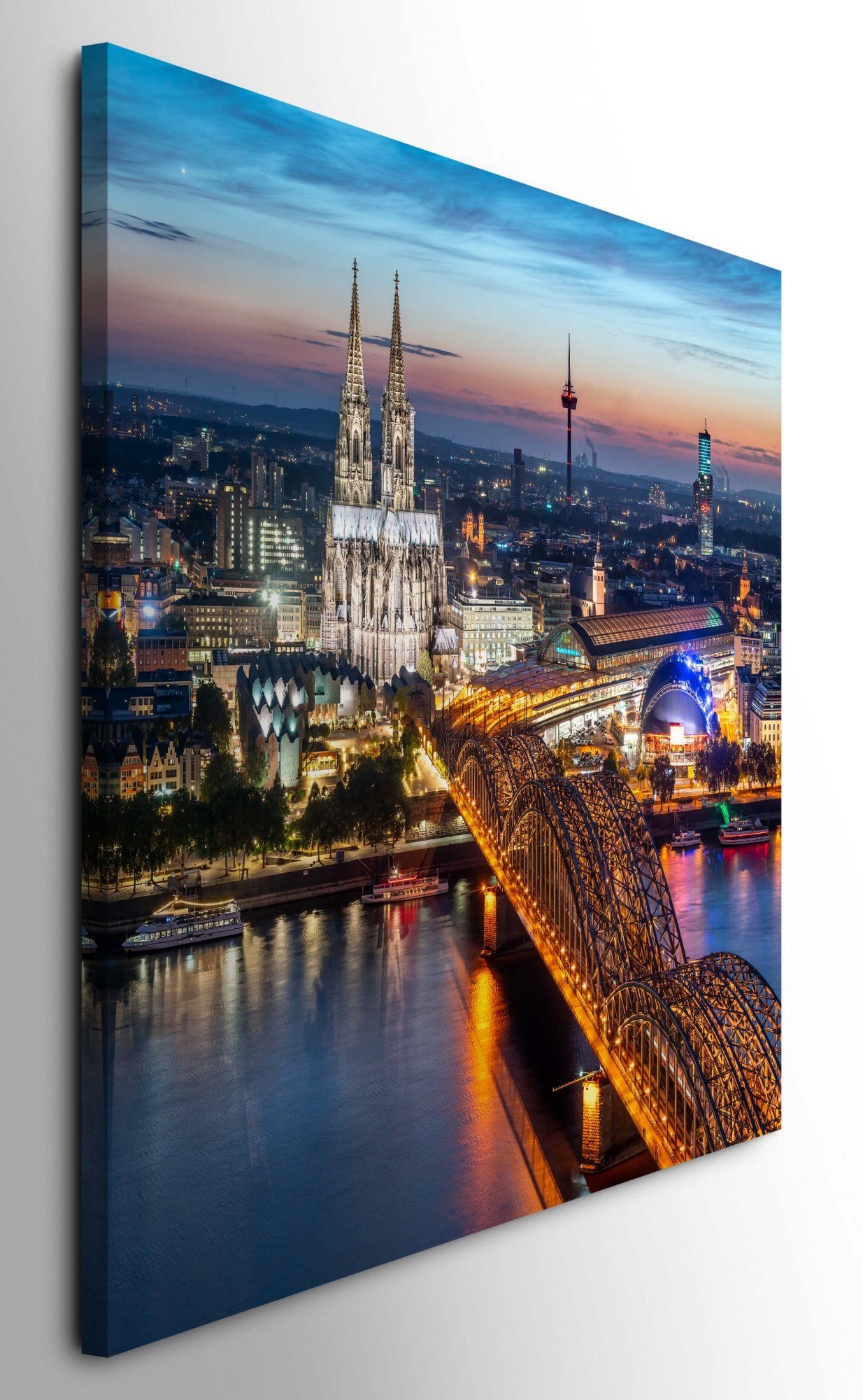 möbel-direkt.de Leinwandbild Bilder XXL Kölner Brücke günstig online kaufen