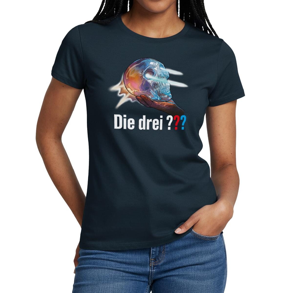 T-Shirt Die Drei Fragezeichen Der Kristallschädel Frauen T-Shirt