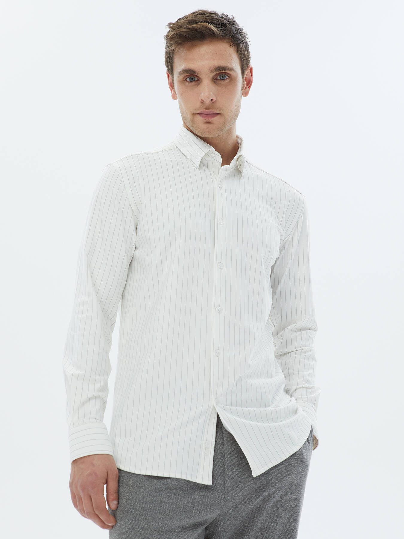 KİP Hemdbluse Gestreiftes Freizeithemd mit normaler Passform