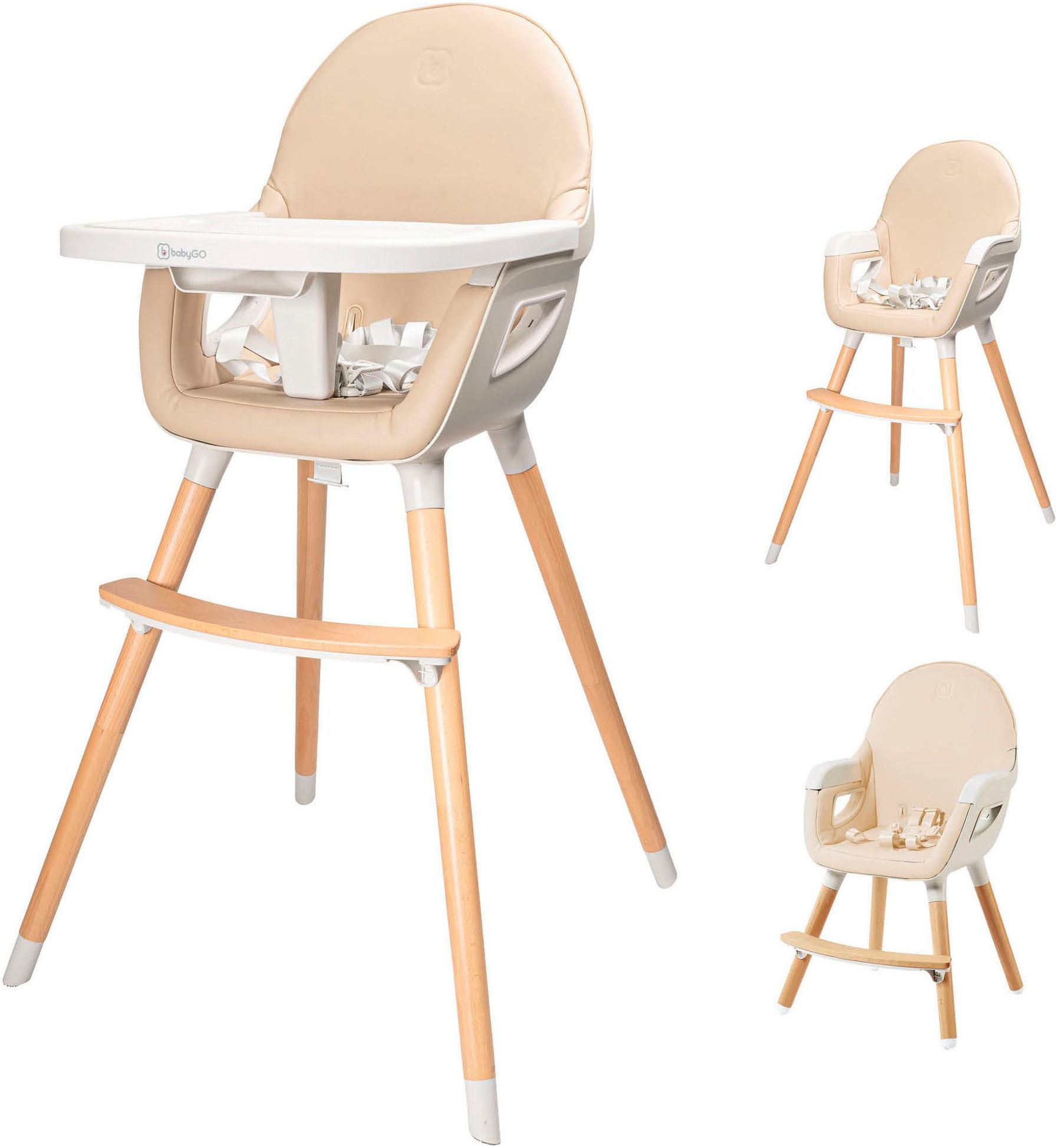 BabyGo Hochstuhl Scandi - wood günstig online kaufen