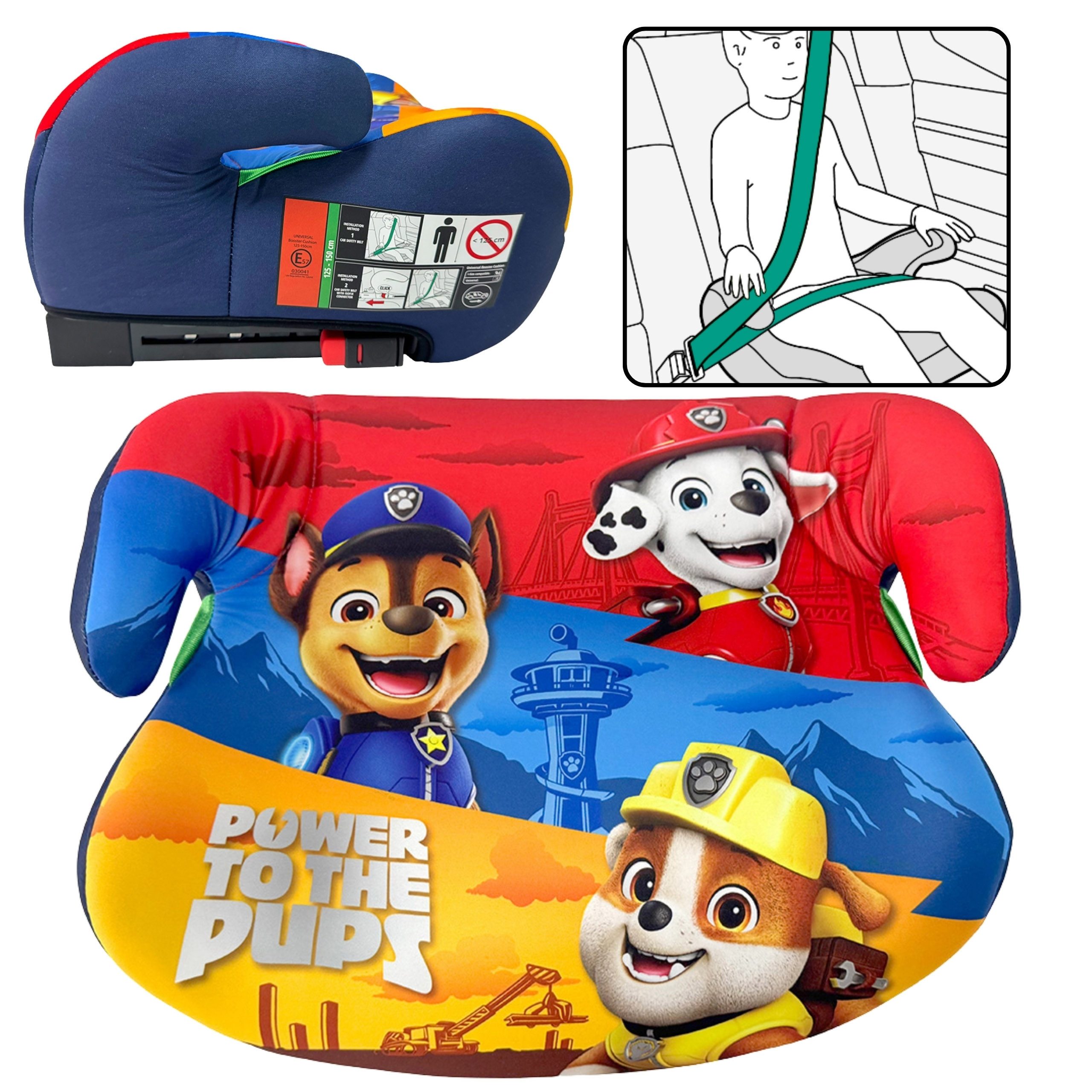 PAW PATROL Autokindersitz Paw Patrol ISOFIX-Autositz für Jungen, 22–36 kg, 125–150 cm
