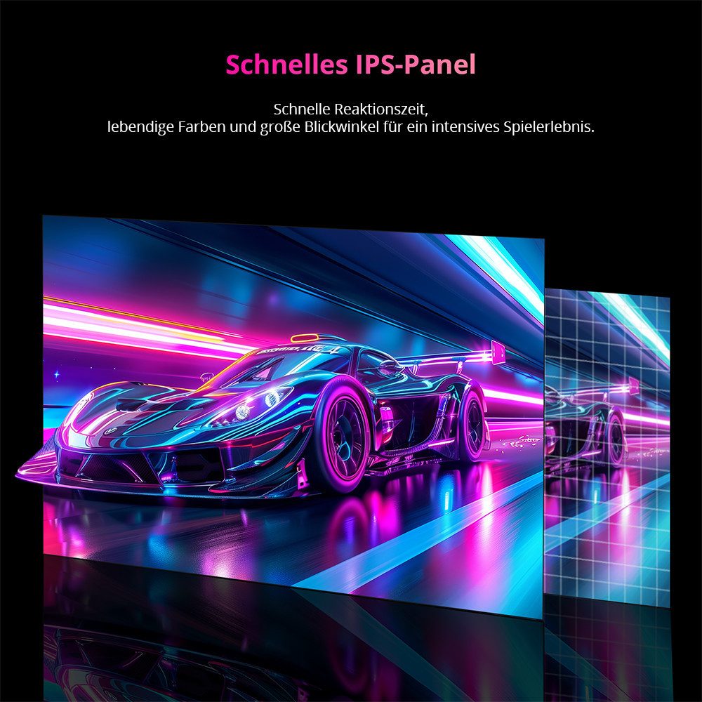 KTC H27E6 27 Zoll QHD 320Hz Gaming-Monitor (2560x1440 px, 1 ms Reaktionszeit, 320 Hz, FAST IPS, FreeSync & G-Sync, 1ms Reaktionszeit, 144% sRGB, HDR 400)