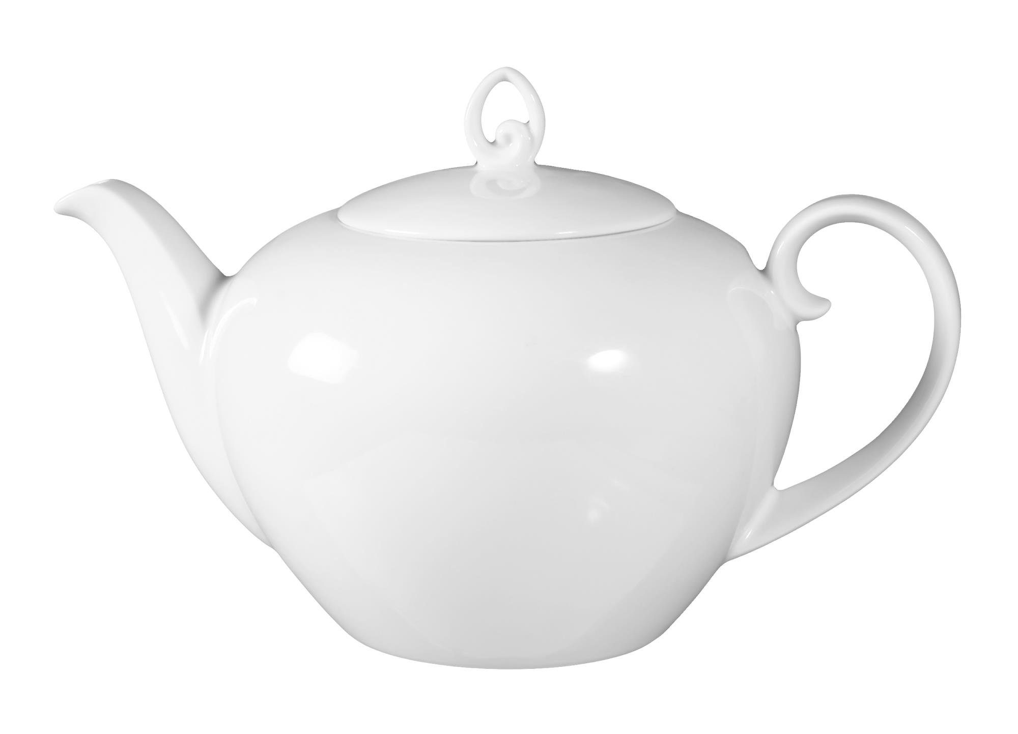 Seltmann Weiden Geschirr-Set Teekanne 6 Personen Rondo weiss uni 7 von Seltmann Weiden, Porzellan