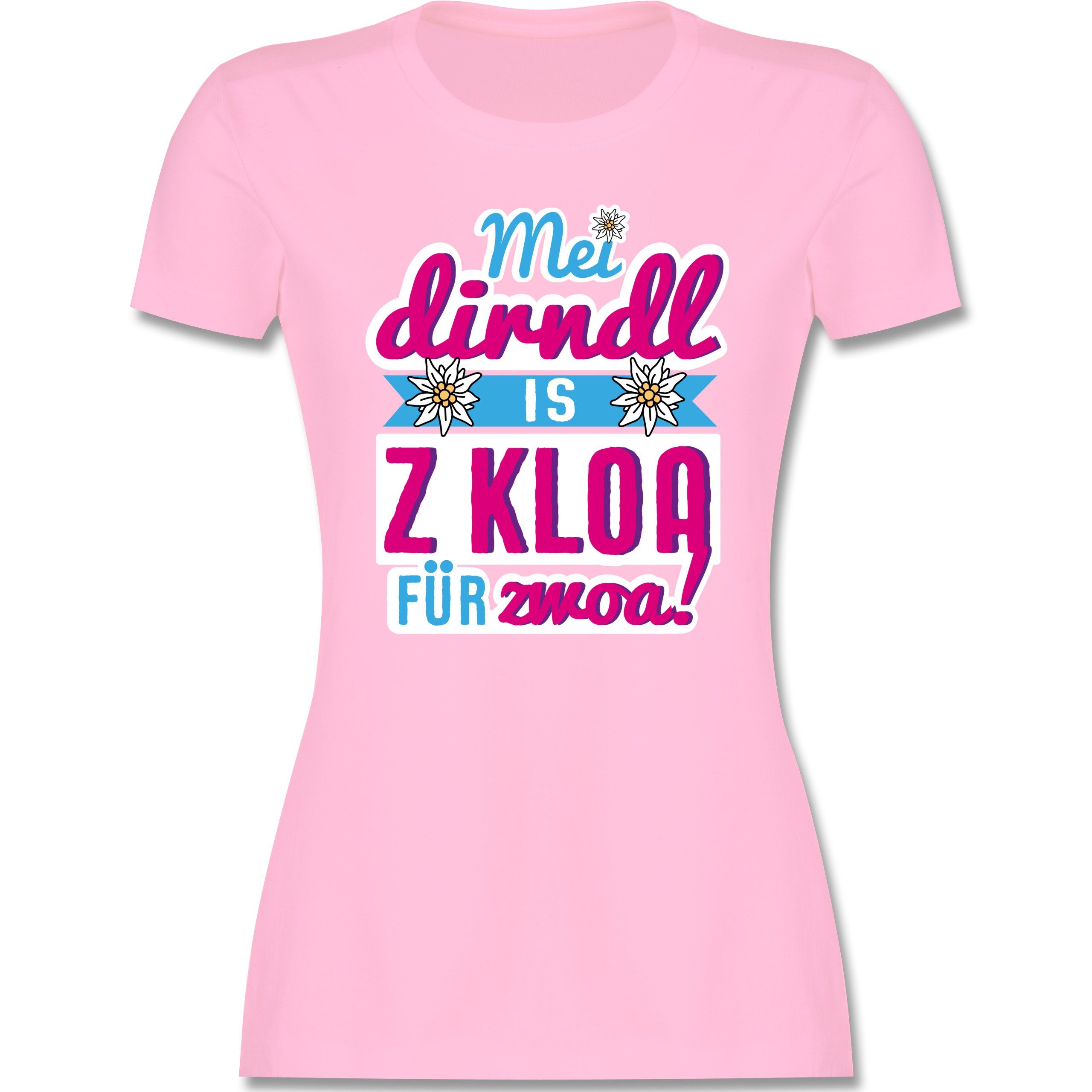 Shirtracer T-Shirt »Mei Dirndl is z kloa für zwoa! bunt ...