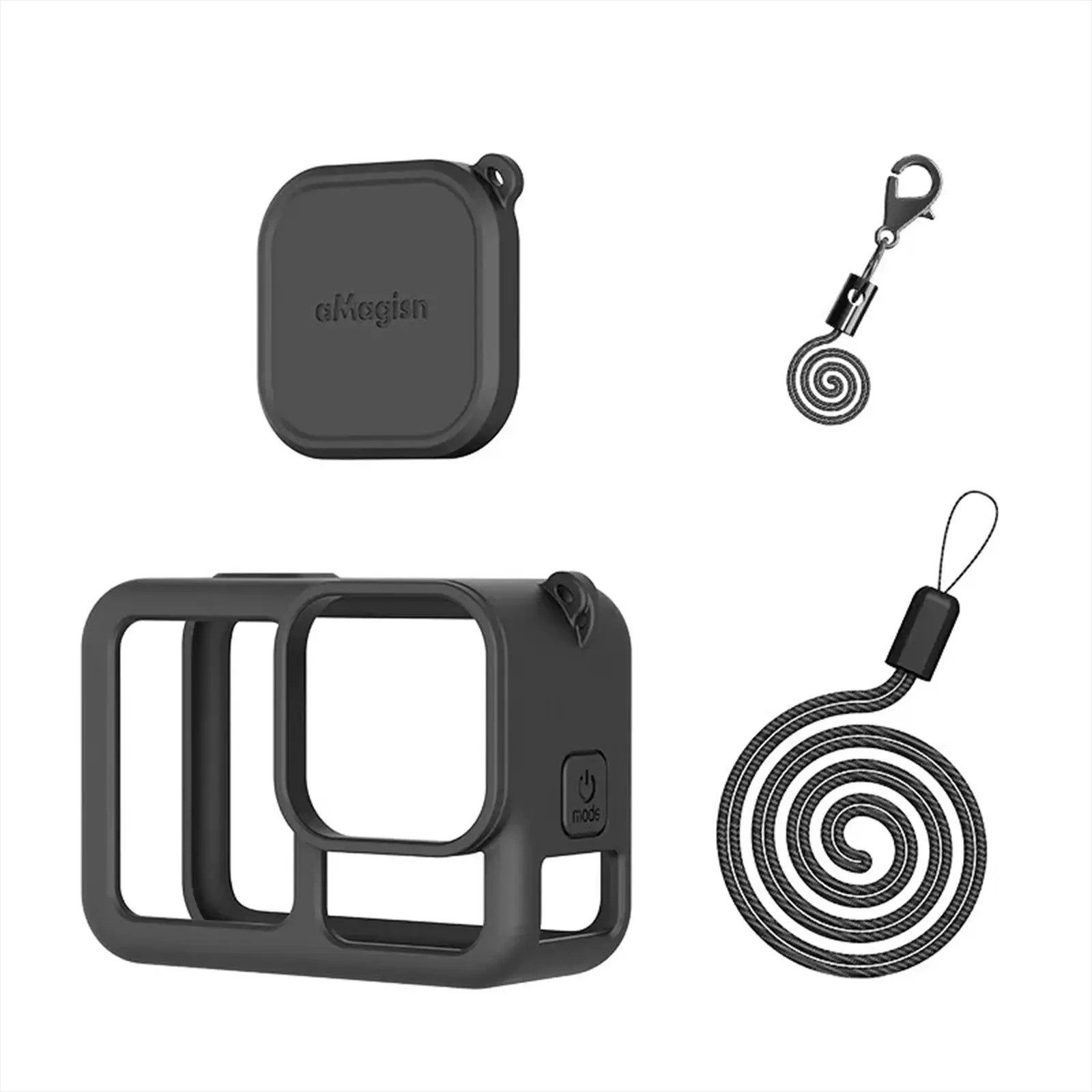 Silikon Schutzhülle für GoPro Hero13 mit Lanyard-Objektivdeckel Zubehör Drohne