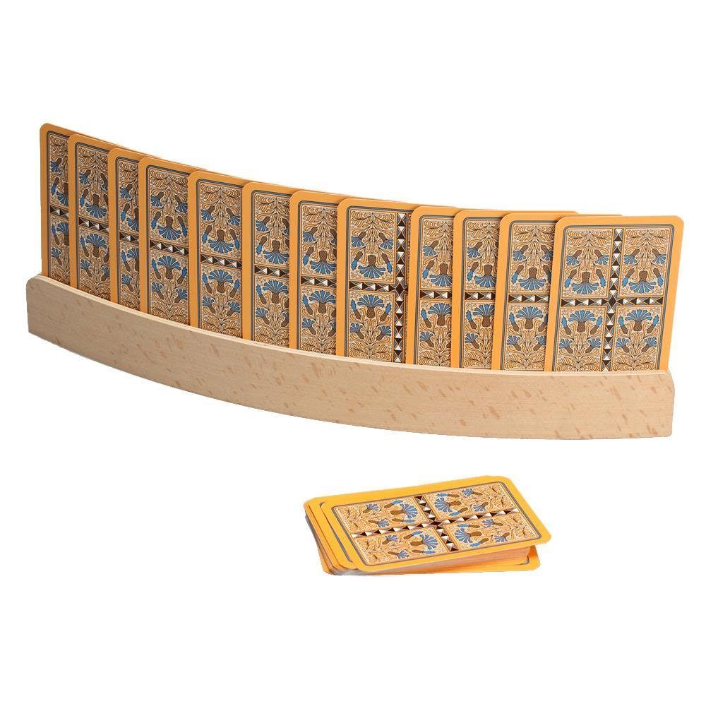 Spielkartenhalter 33 cm Kartenhalter Holz Spiel, aus Philos 6693