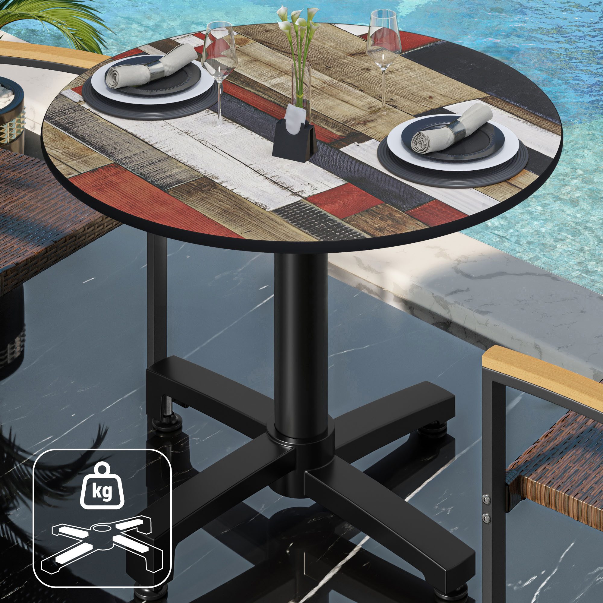 GGMMÖBEL Gartentisch CPBC