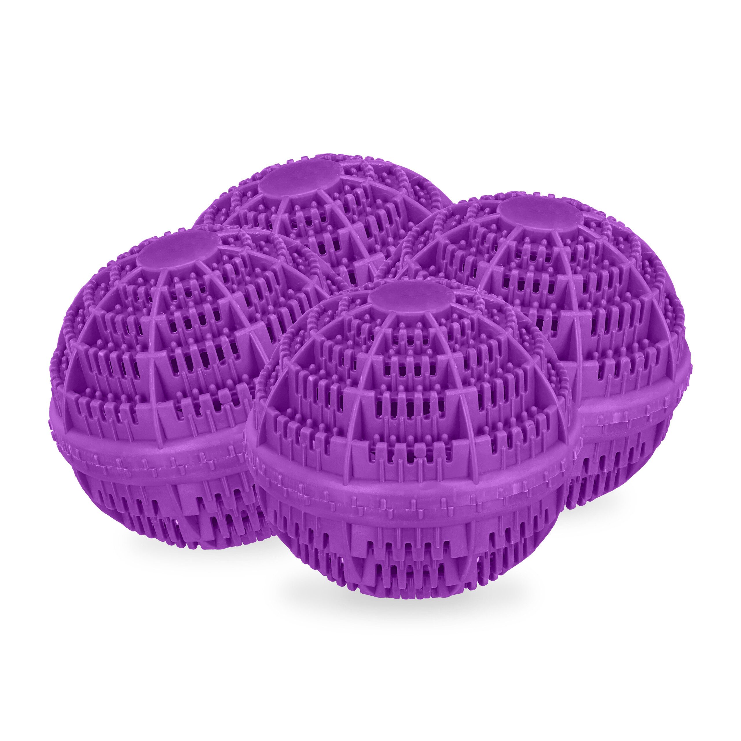 relaxdays Wäschekugel Lilaner Waschball 4er Set (4-St)