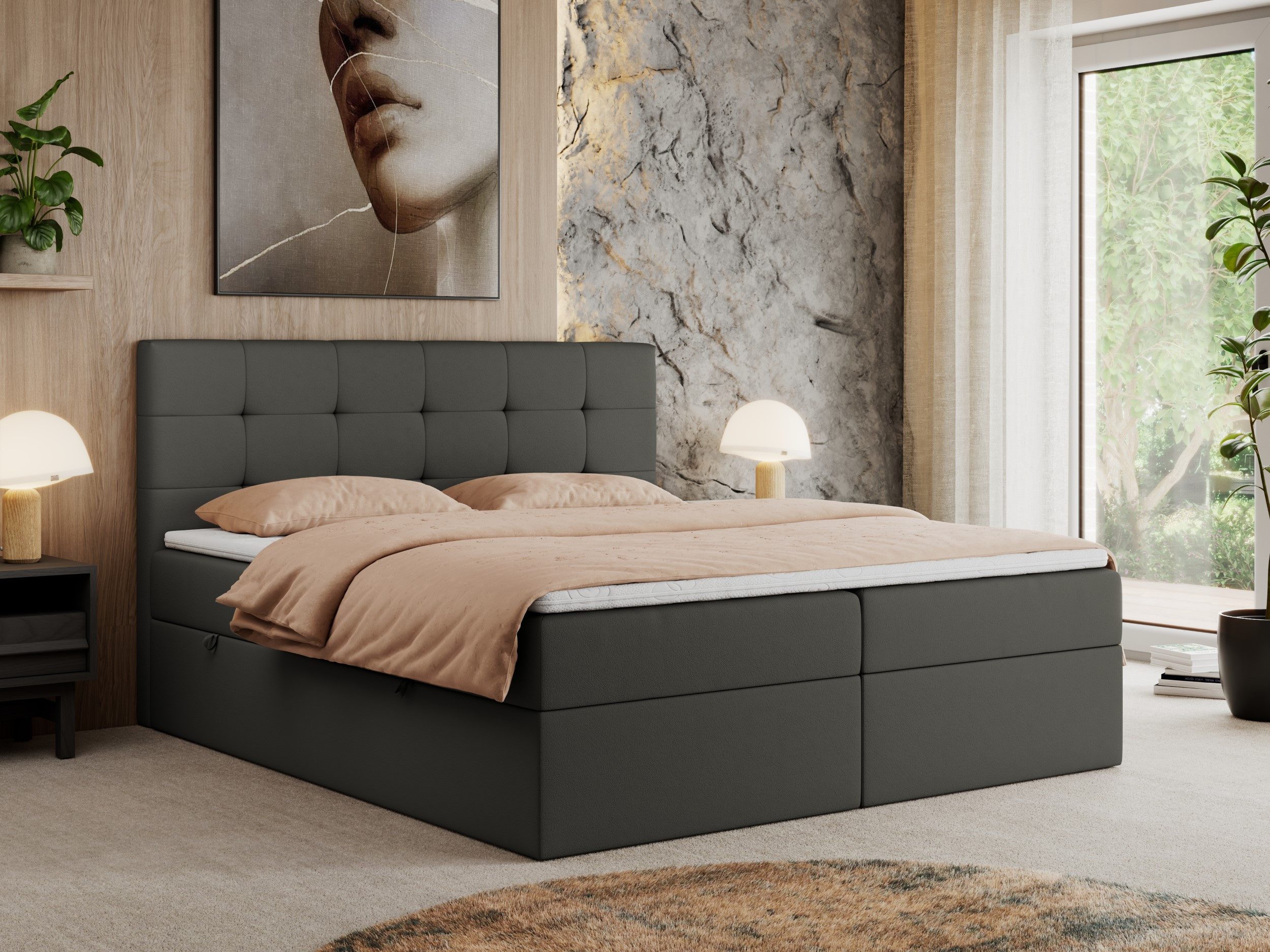 MKS MÖBEL Boxspringbett CENTOS (Set, Packung, günstig online kaufen