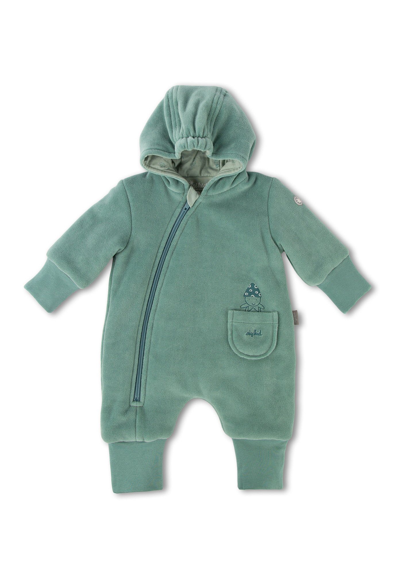 Einteiler Nickioverall wattiert (1-tlg) grün Nickioverall Baby Sigikid