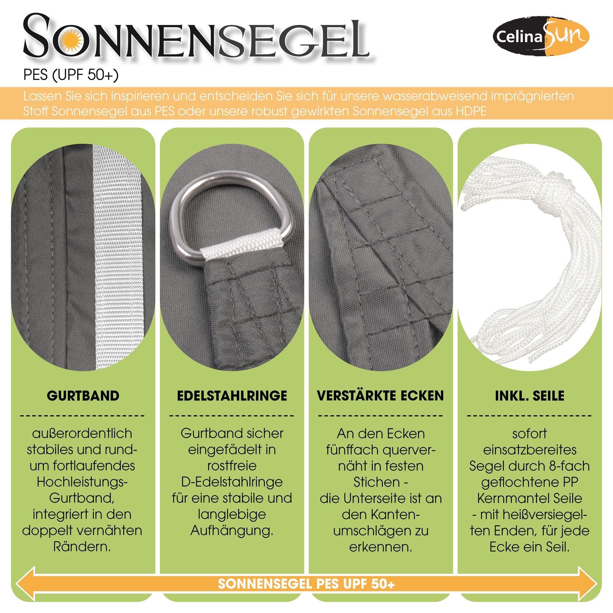 CelinaSun Sonnensegel Sonnenschutz Tarp PES wasserabweisend günstig online kaufen