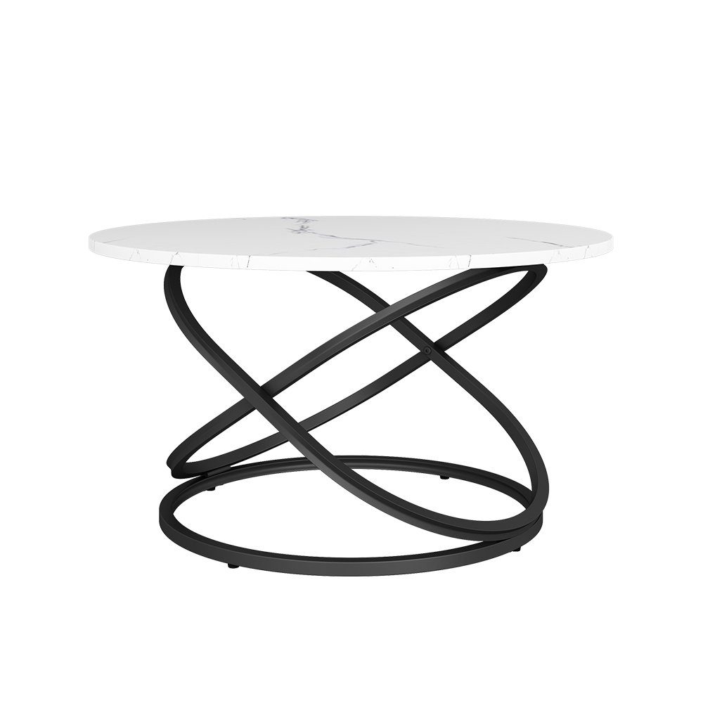 Vicco Couchtisch Calgary, Weiß/Schwarz, 79.5 x günstig online kaufen