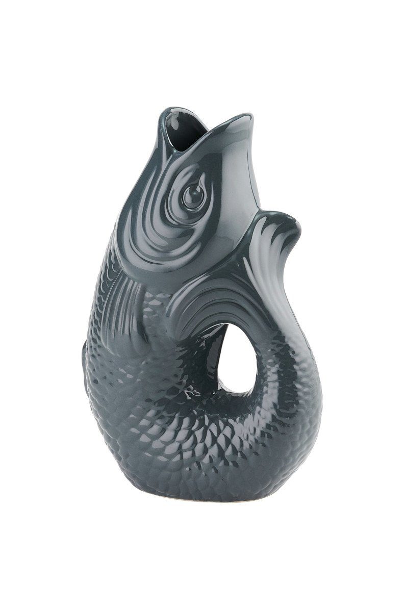 Giftcompany Dekovase Monsieur Carafon Vase / Karaffe Fisch S grau 1,2l (Vas günstig online kaufen