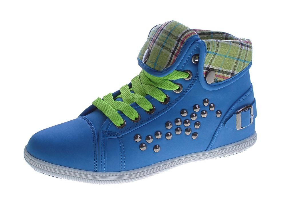 Damen Freizeit Sneaker Mid Cut Knöchel Schuhe Slip-On Sneaker