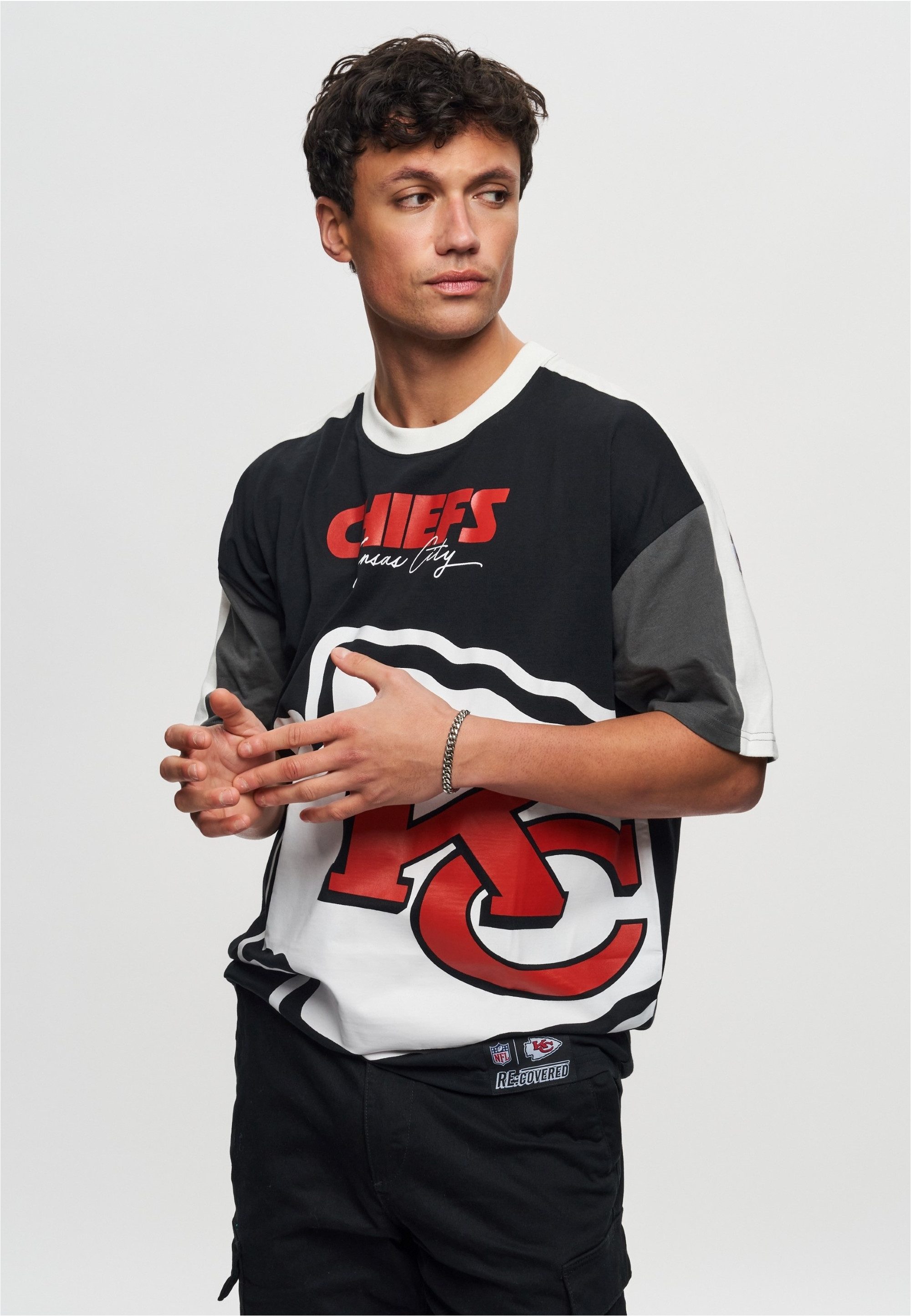 Recovered T-Shirt NFL Chiefs Kansas City Cut and Sew Oversized (1-tlg) für alle Fans der Kansas City Chiefs