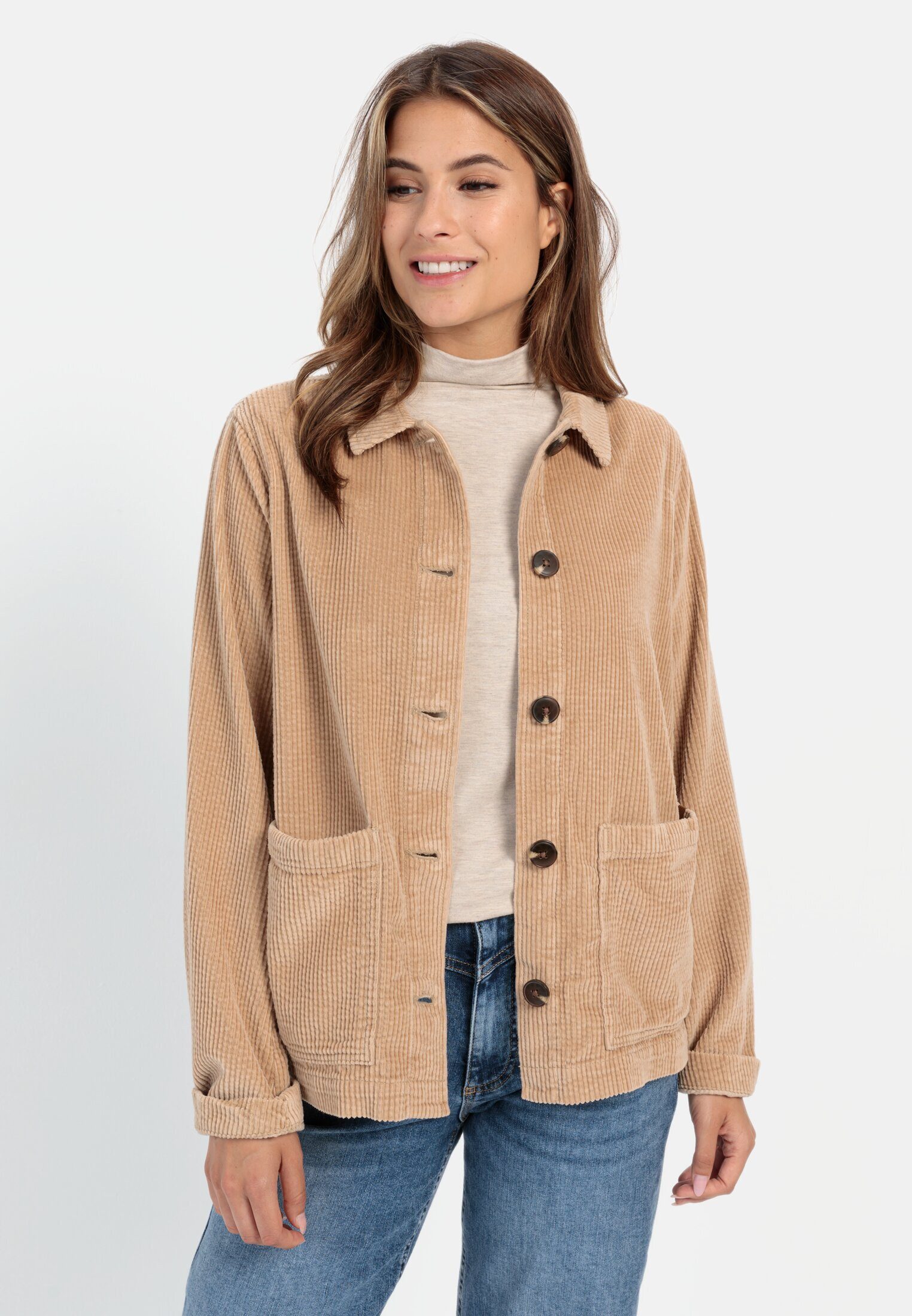 camel active Cordjacke aus reiner Baumwolle günstig online kaufen