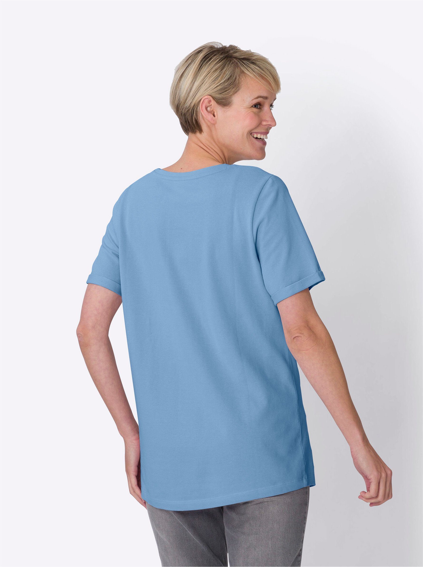 Sieh an! T-Shirt himmelblau