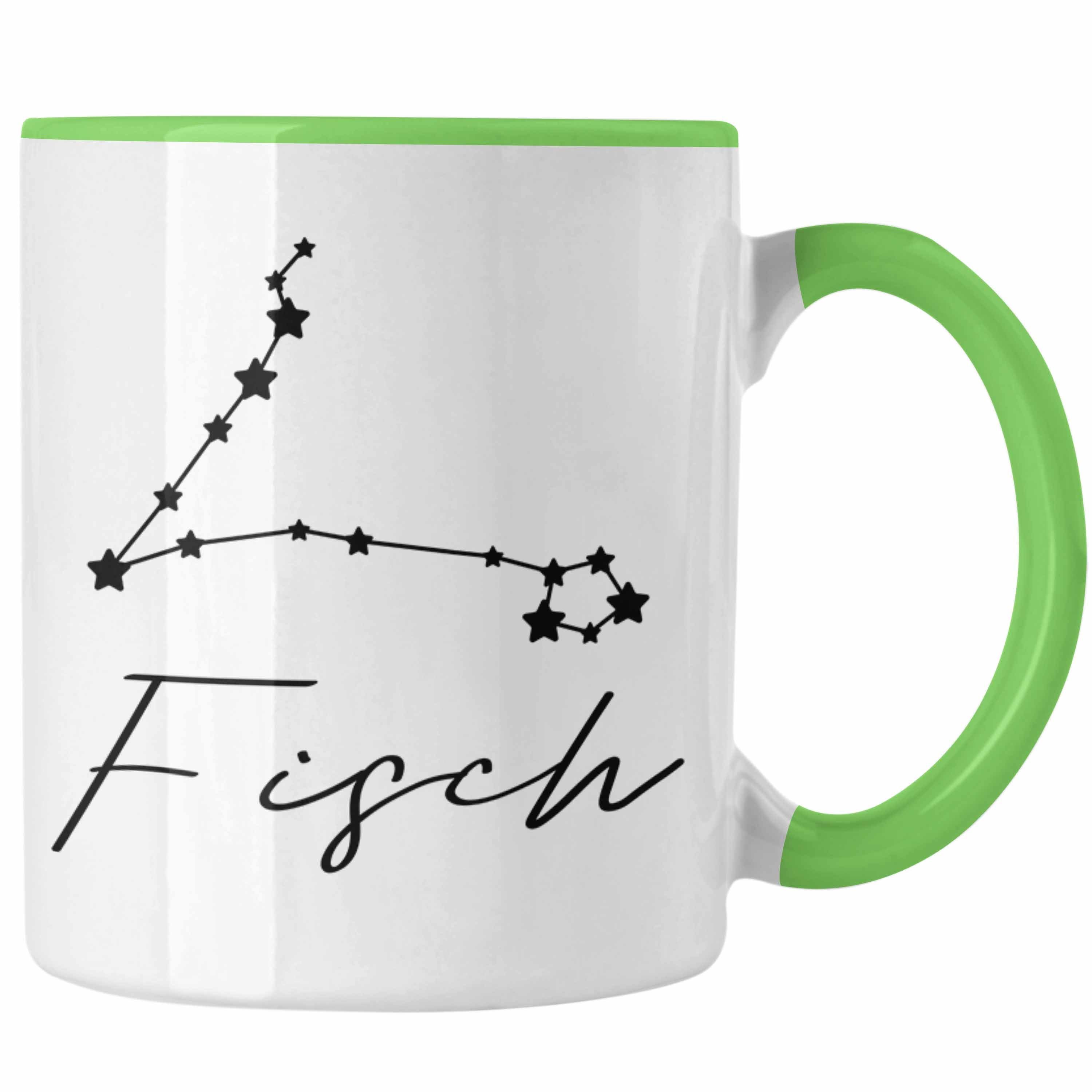 Tierkreiszeichen Fisch - Trendation Trendation Horoskop Tasse Geschenk Grün Tasse Sternzeichen