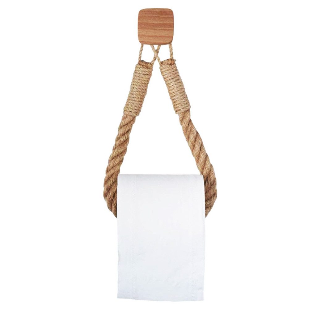 Küchenrollenhalter Toilettenpapierhalter ohne Bohren,Vintage Handtuchhalter Boho Deko