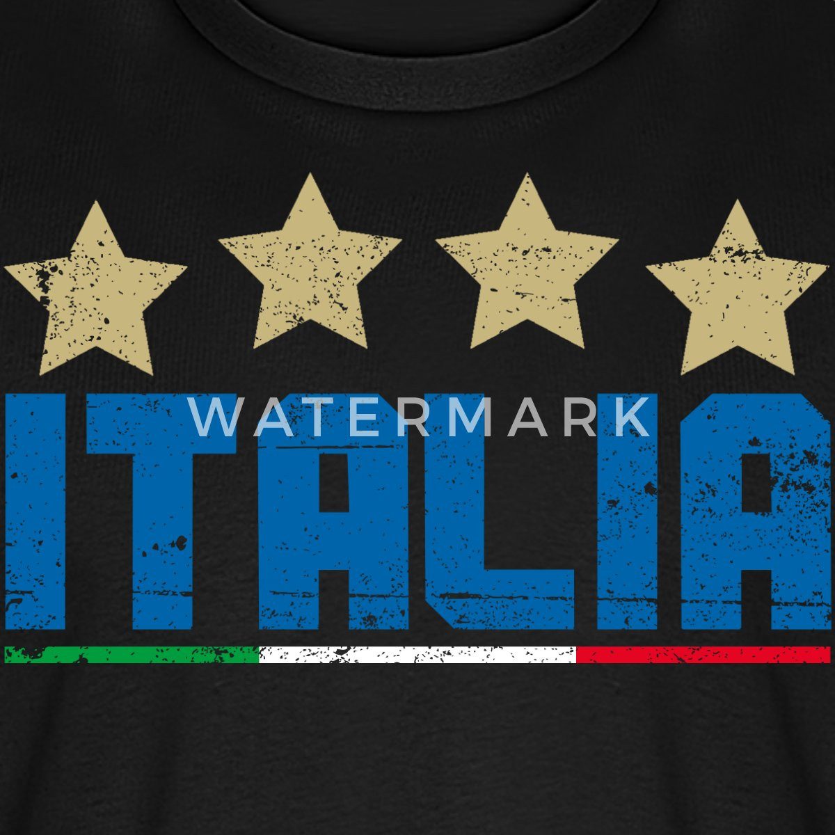 Spreadshirt T-Shirt Italien Vier Sterne Weltmeister Fußball Männer Premium T-Shirt (1-tlg)