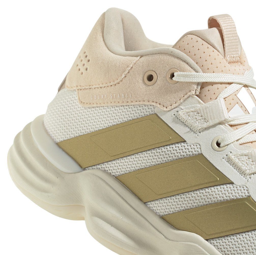 adidas Performance Hallen-Indoorschuhe Courtstabil (Basketball) weiss/gold/beige Damen Squashschuh