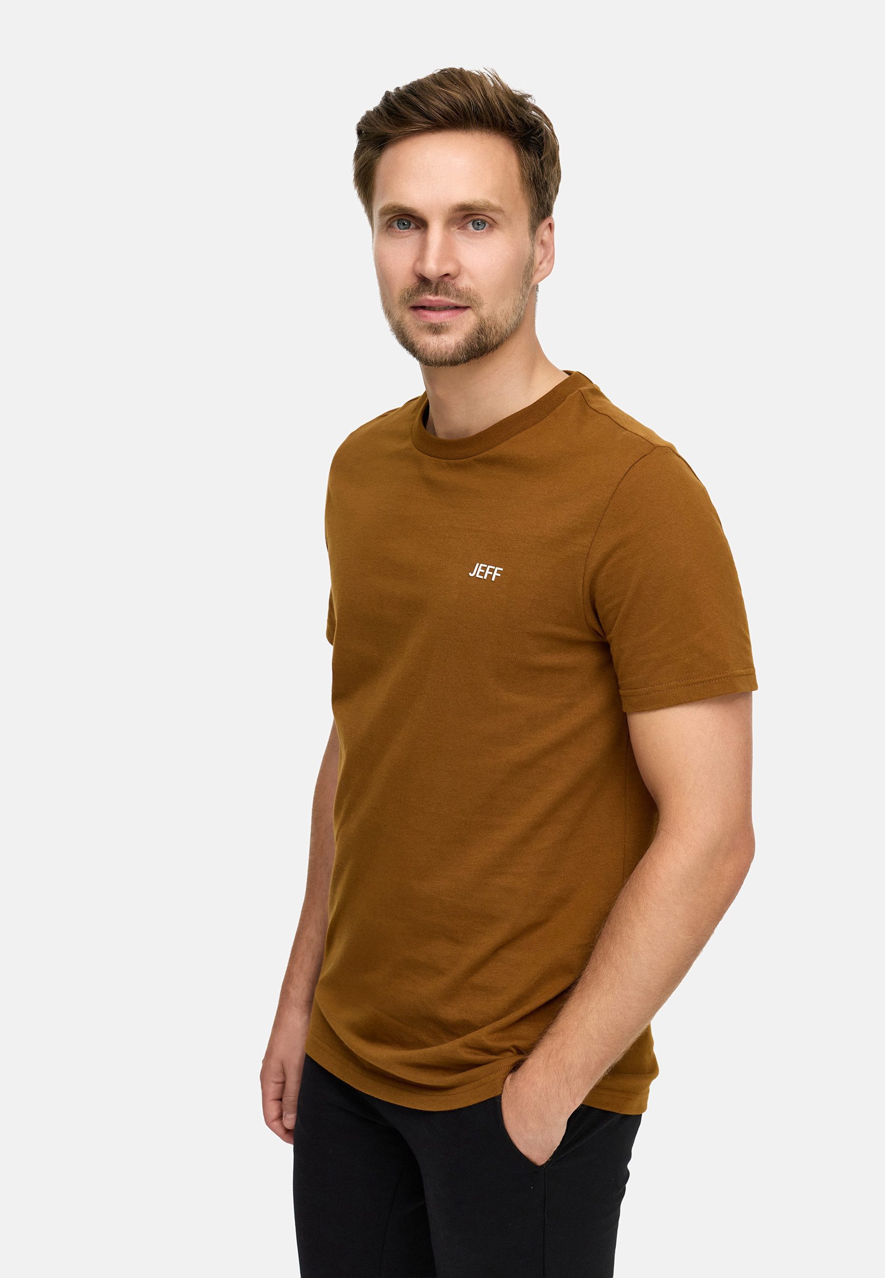 Jeff T-Shirt Herren JFCayson Shirt Tee Herrenshirt aus Baumwolle mit Logo-Detail