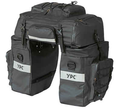 YPC Gepäckträgertasche »"Voyager" 3 in 1 Fahrradtasche für Gepäckträger XXL, 65L, wasserdicht,55x50x40cm, schwarz«