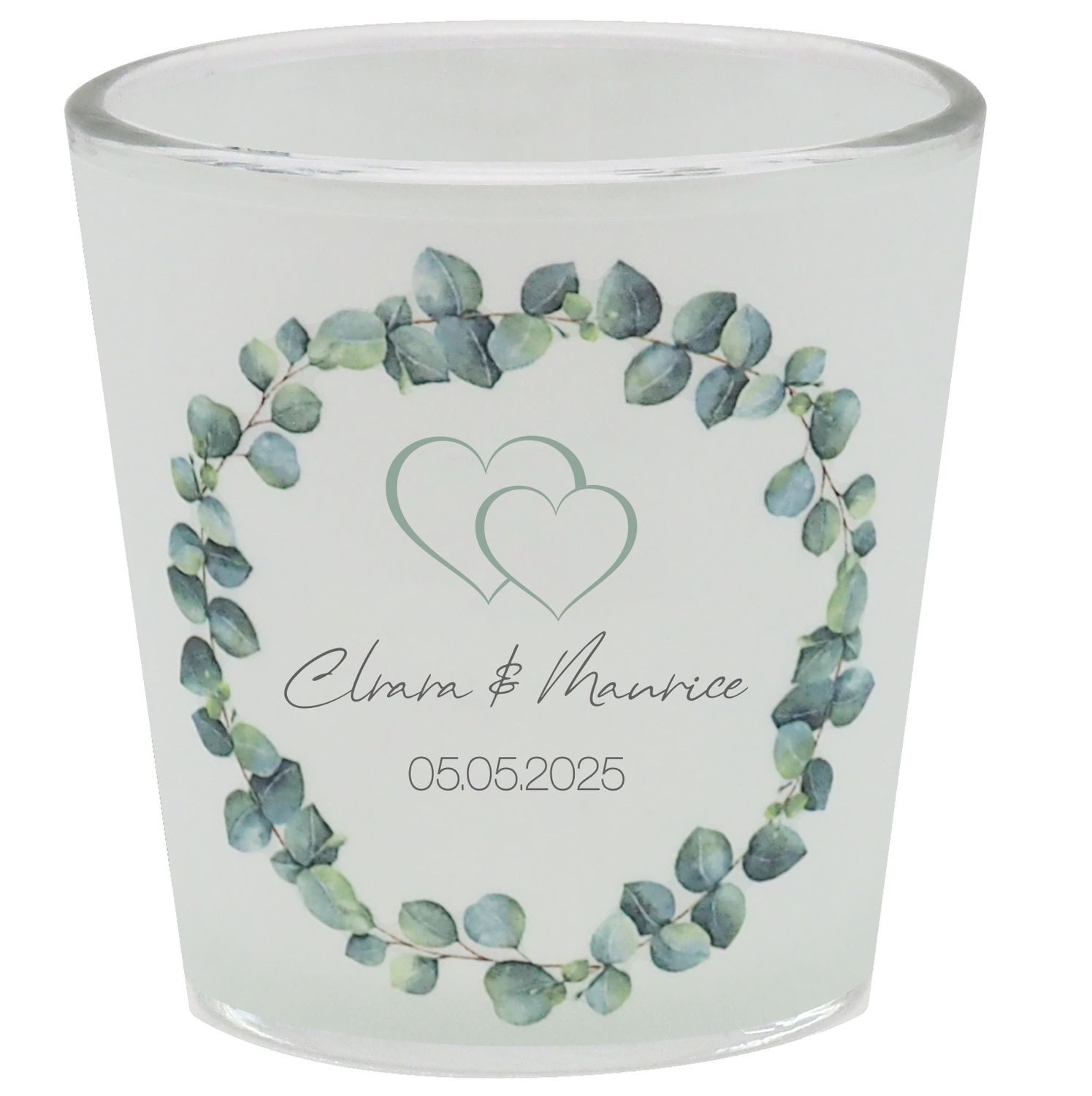 ZauberDeko Windlicht Windlicht Banderole Hochzeit Eukalyptus günstig online kaufen
