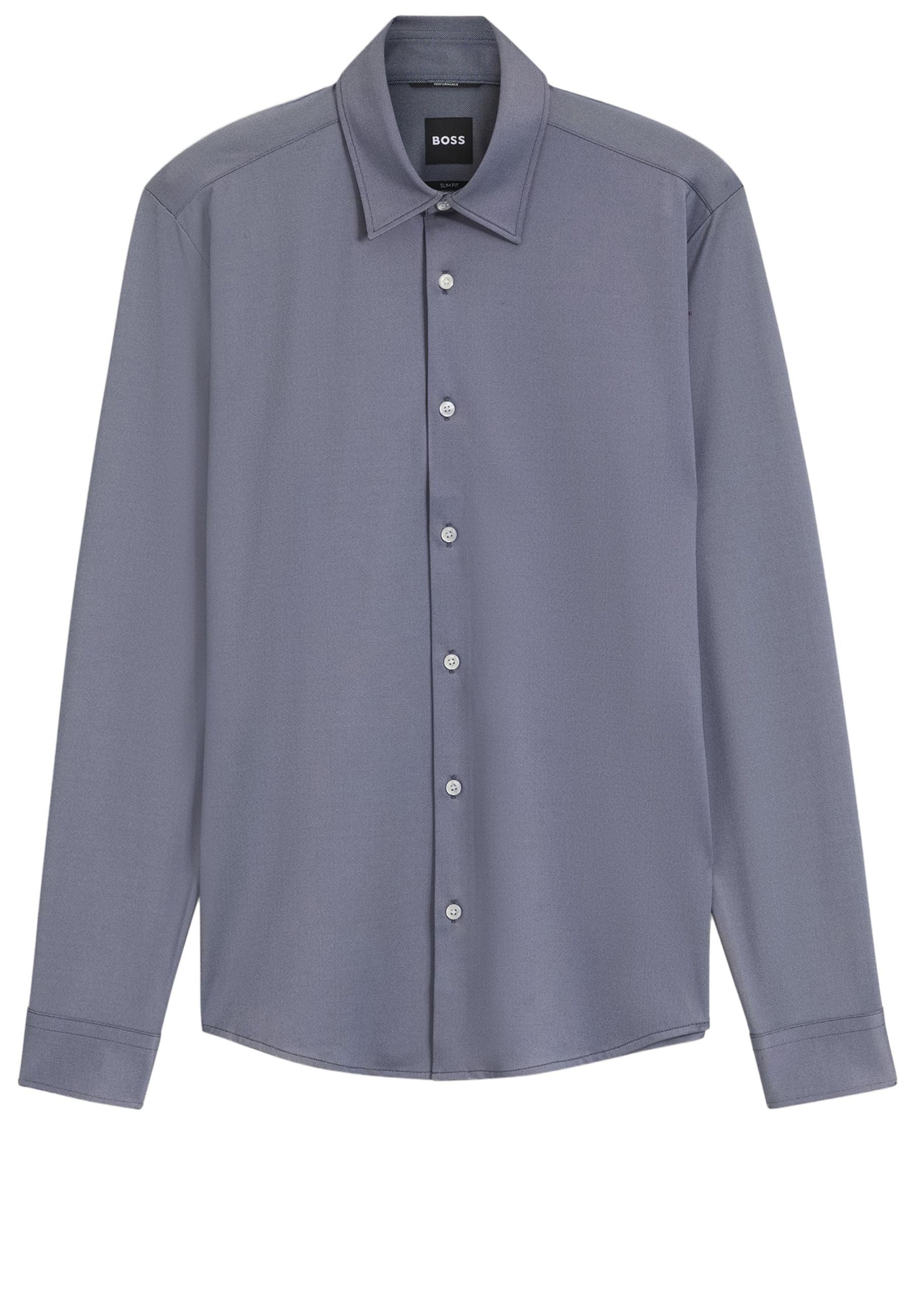 BOSS Langarmhemd P-Roan aus Performance-Stretch (1-tlg)